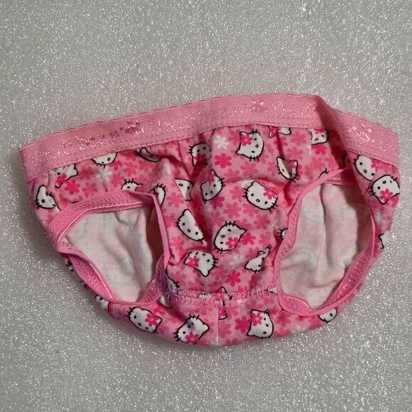 Build-a-Bear Hello Kitty Pink & White Floral Underwear 2010 2/ Tail Hole - Picture 1 of 2